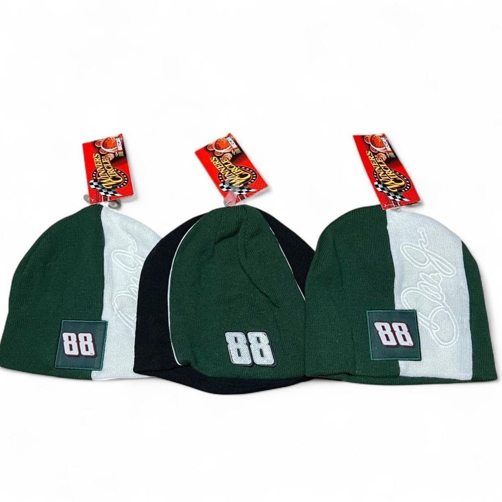 Dale Earnhardt Jr #88 Beanie Winter Hat Lot of 3 AMP Energy Knit Cap NASCAR